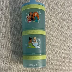 Whiskware Disney Princess Stackable Snack Cups - Teal & Lime